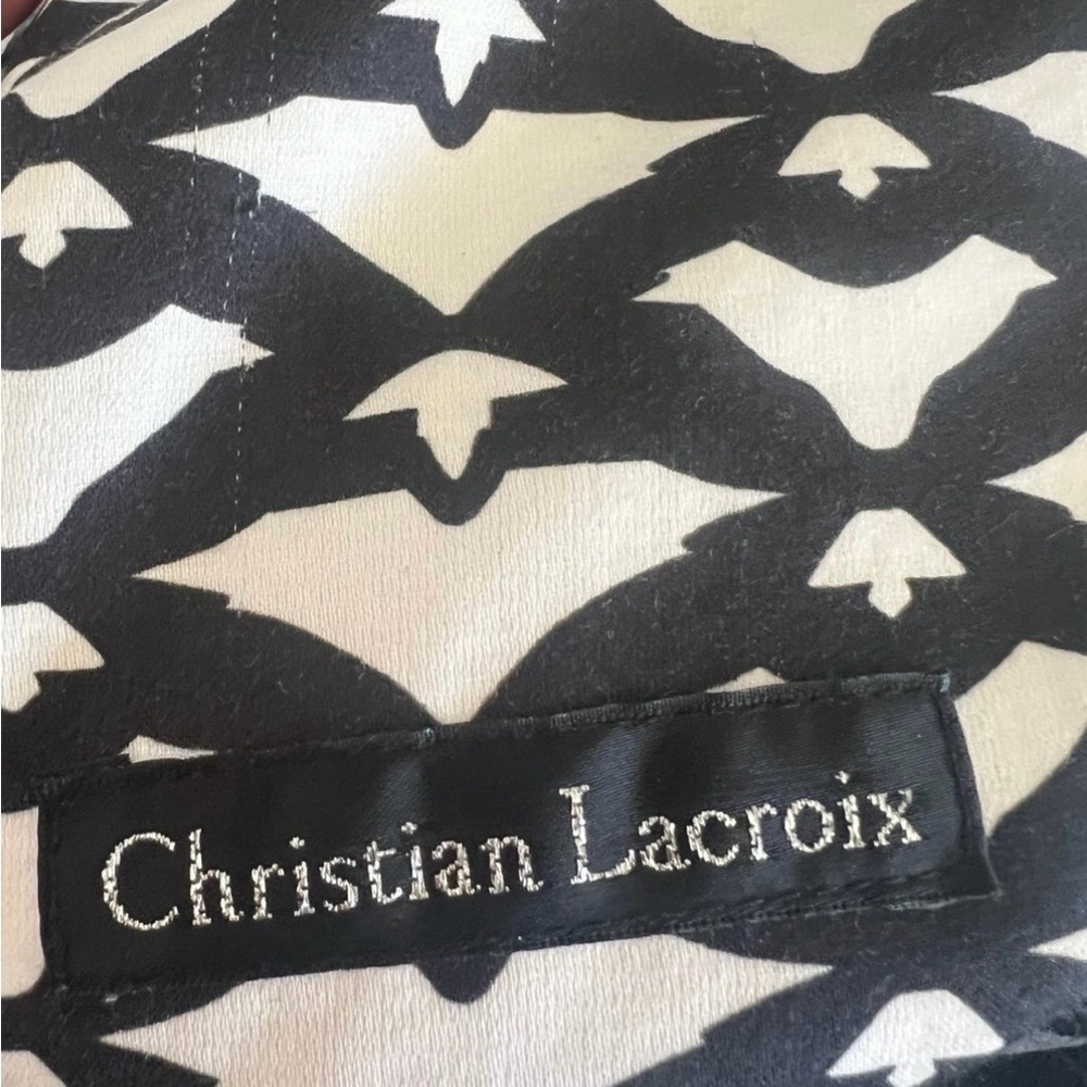 Christian Lacroix “Envol” Bird Print Designer Throw Pillow — 19” - Picture 3 of 5